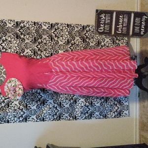 Beautiful pink and white dress 12/14-14/16